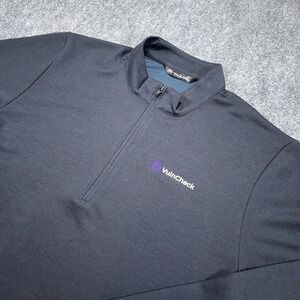 Travis Mathew 1/4 Zip Performance Golf Pullover Mens‎ XL Black Logo Stretch